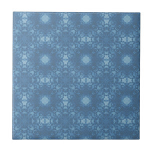 Blue Signature Pattern Tile