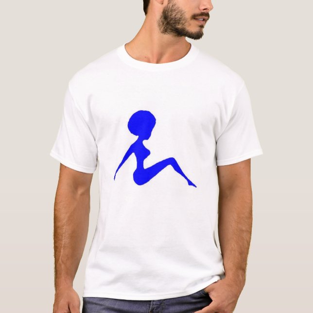 blue silhouette T-Shirt (Front)