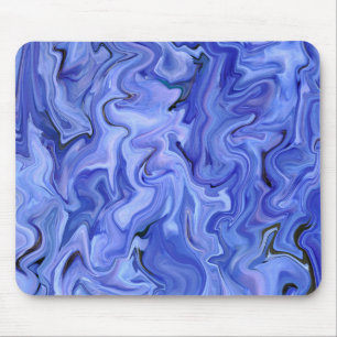 Blue silk abstract mouse mat
