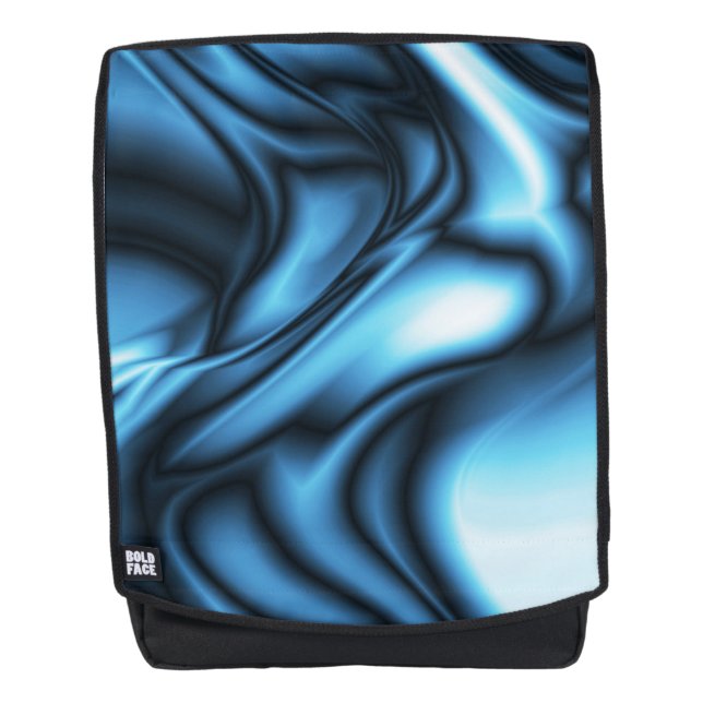Blue Silk Backpack (Front)