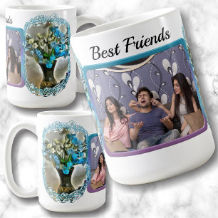 Blue Silk Flowers 2190 Coffee Mug