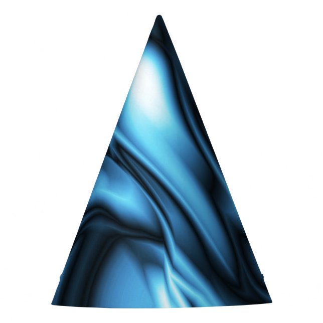 Blue Silk Party Hat (Front)