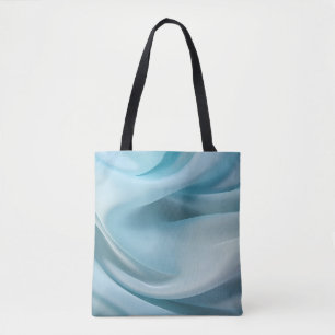 Blue Silk Tote Bag