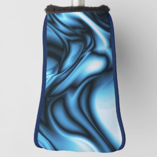 Blue Silk wave Golf Head Cover
