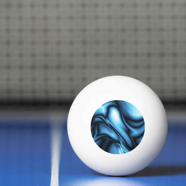 Blue Silk wave Ping Pong Ball (Net)