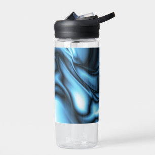 Blue Silk wave Water Bottle