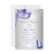 Blue Silver Dress masquerade Quinceanera Invite
