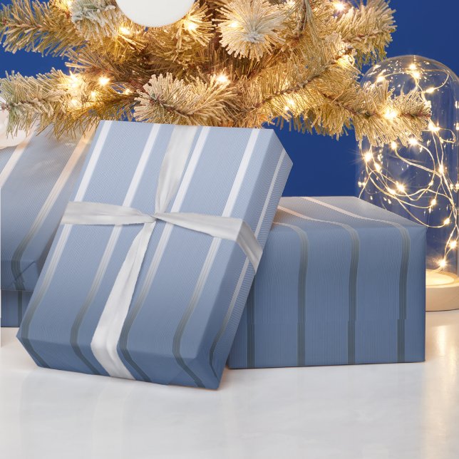 blue silver holiday wrapping paper (Holidays)