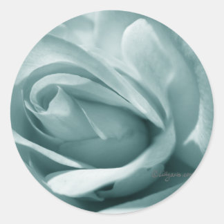 Blue Silver Rose Envelope Wedding Seal