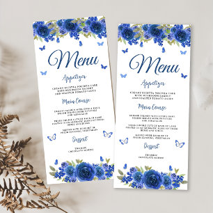 Blue Silver Rose Quinceanera  Menu