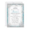 Blue Silver Winter Wonderland Sweet 16 Invitation