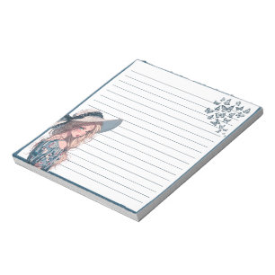 Blue Simple Cute Anime Boho Notepad