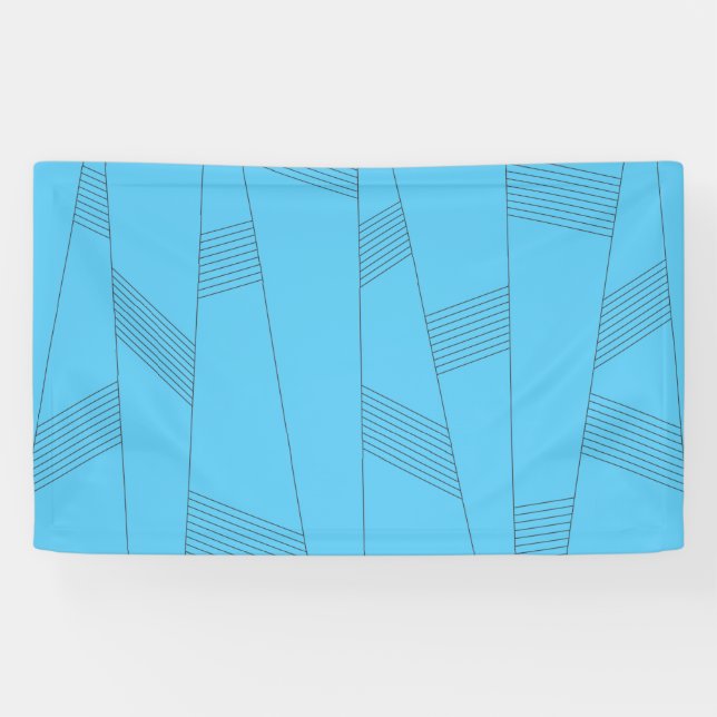 Blue, simple, elegant, abstract line pattern banner (Horizontal)