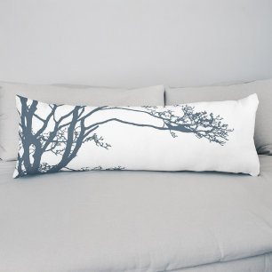 Blue Single Tree Boho Body Cushion