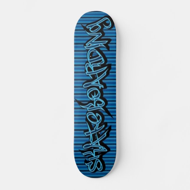 Blue Skateboarding - Skateboard (Front)