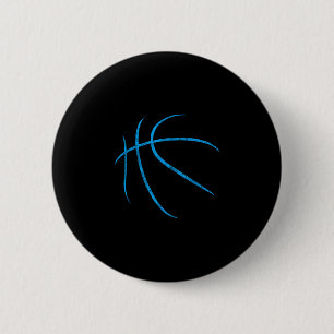 Blue Sketll Ll Minimalist Sports 6 Cm Round Badge