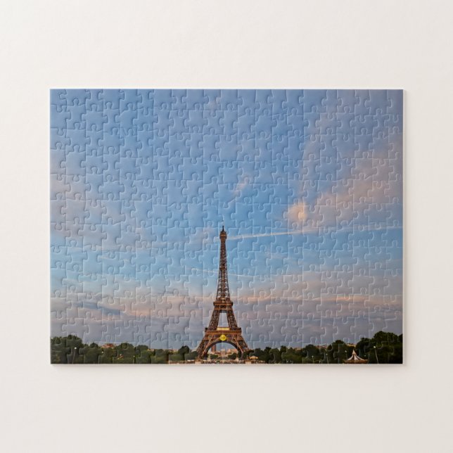 Blue Skies and the Eiffel Tower - 11x14 - 252 pcs. Jigsaw Puzzle (Horizontal)
