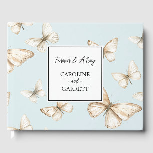 Blue Skies & Butterflies Wedding Guest Book