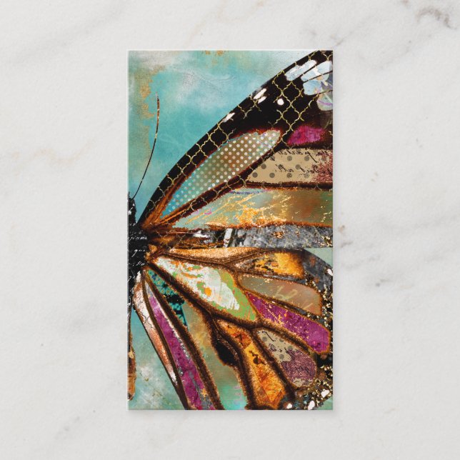 Blue Skies Butterfly Business Card (Front)