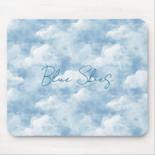 Blue Skies Clouds Mouse Mat