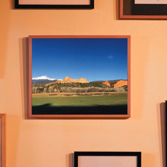 Blue Skies Over Garden of the Gods & Pikes Peak Photo Print (Creator Uploaded)