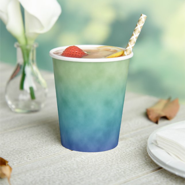 Blue Skies Paper Cups (Insitu)