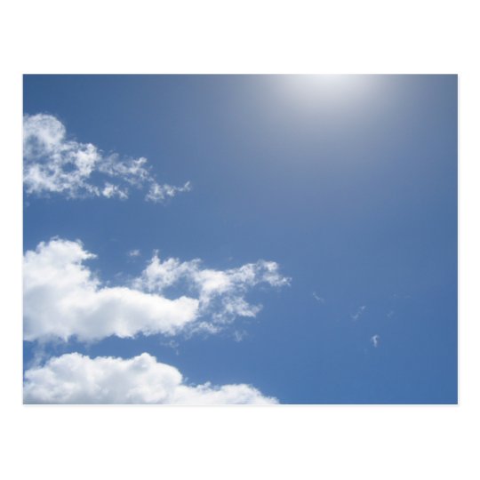 Blue Skies post card