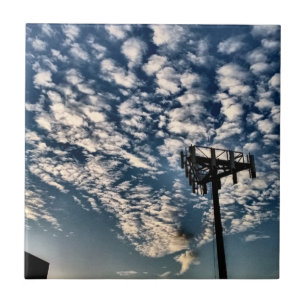 Blue Skies with Scattered Clouds - HDR Tile