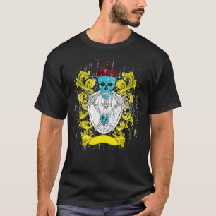 Blue Skull Coat of Arms T-Shirt