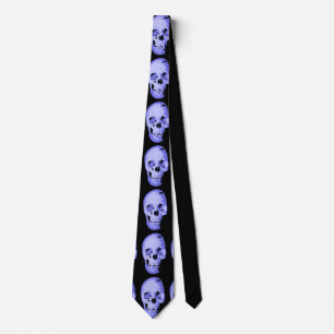 Blue Skull Pop Art Fantasy Tie