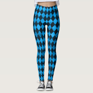 Blue Skulls and Sunflower Series Design 13 Leggings
