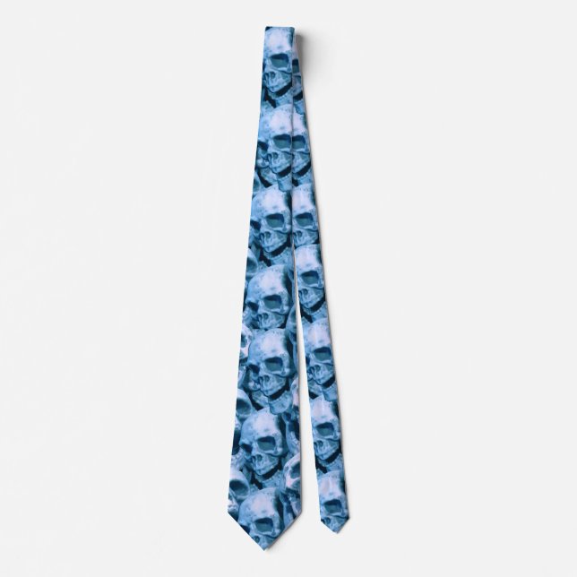 Blue Skulls Tie (Front)