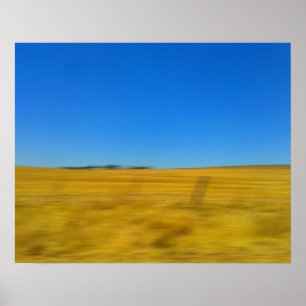 Blue Sky Abstract Landscape Print