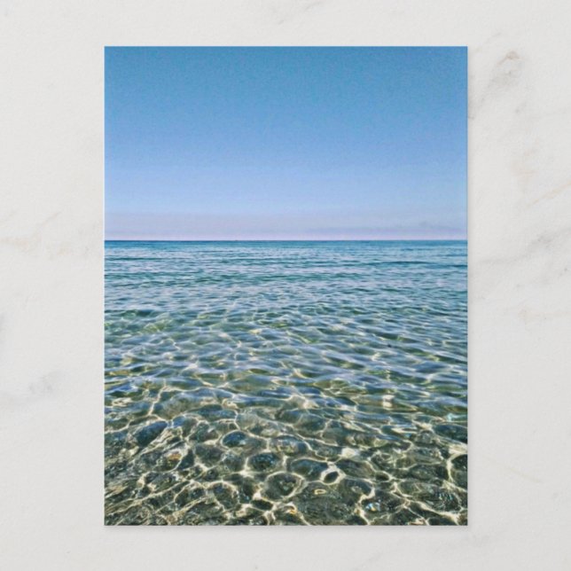 Blue Sky and Beautiful Calm Sea Postcard (Front)