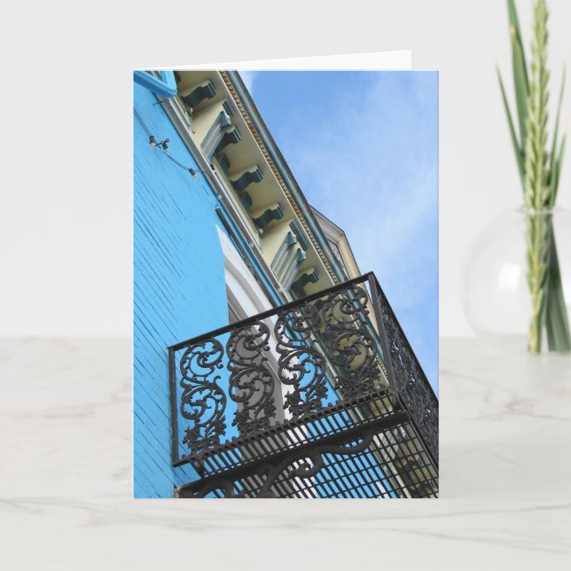 Blue Sky and Building All Occasions  Card (Front)