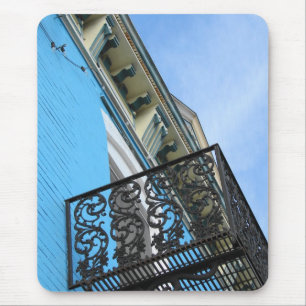 Blue Sky and Building Mouse Mat