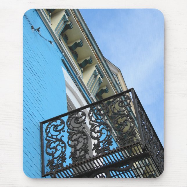 Blue Sky and Building Mouse Mat (Front)