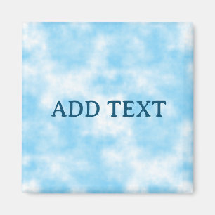 Blue Sky and Cloud Art Custom Magnet