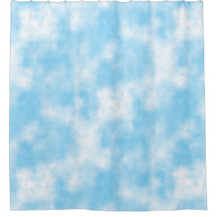 Blue Sky and Cloud Art Custom Shower Curtain