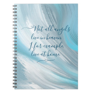 Blue Sky and Clouds Abstract  Notebook