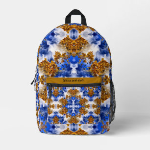 Blue Sky And Clouds Abstract Personalised Printed Backpack