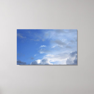 Blue sky and clouds canvas print