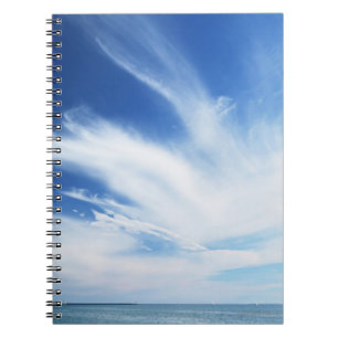 Blue sky and clouds notebook