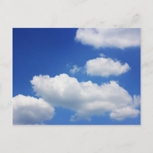Blue sky and clouds postcard