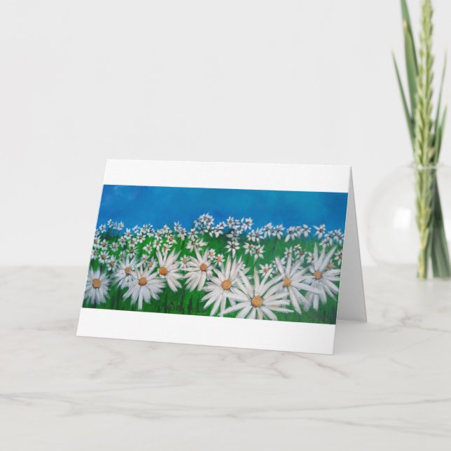 BLUE SKY AND DAISIES CARD (Front)