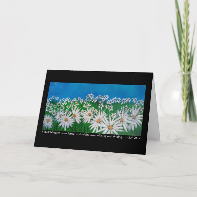 BLUE SKY AND DAISIES CARD (Front)