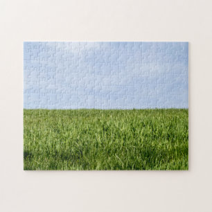 Blue Sky And Green Grass (Earth Day Is Every Day) Jigsaw Puzzle
