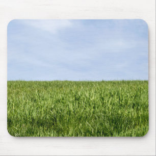 Blue Sky And Green Grass (Earth Day Is Every Day) Mouse Mat