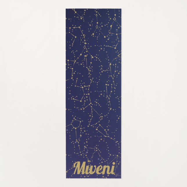 blue sky and orion star constellation Yoga Mat (Front)