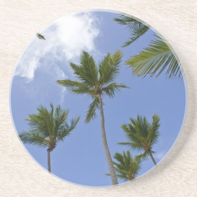 Blue Sky and Palm Trees Coaster (Front)